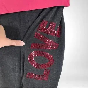 Fleece Pants Derek Heart Jogger Pants Printed Joggers Tie And Dye - Main Image